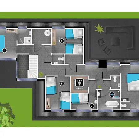 Boshuys 20 Personen Met Jacuzzi En Sauna