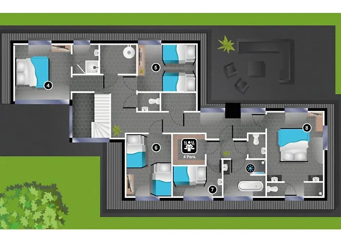 Boshuys 20 Personen Met Jacuzzi En Sauna